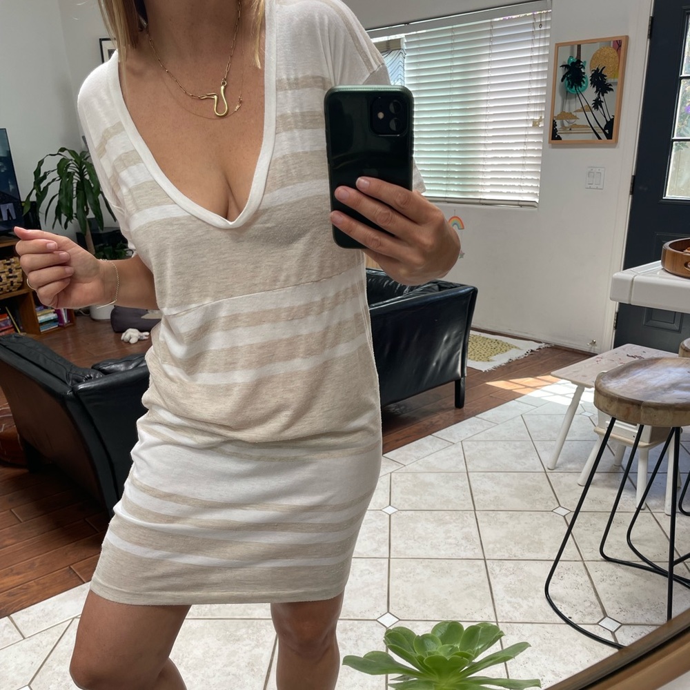 James Perse Summer Stripe Tee Dress 🏖